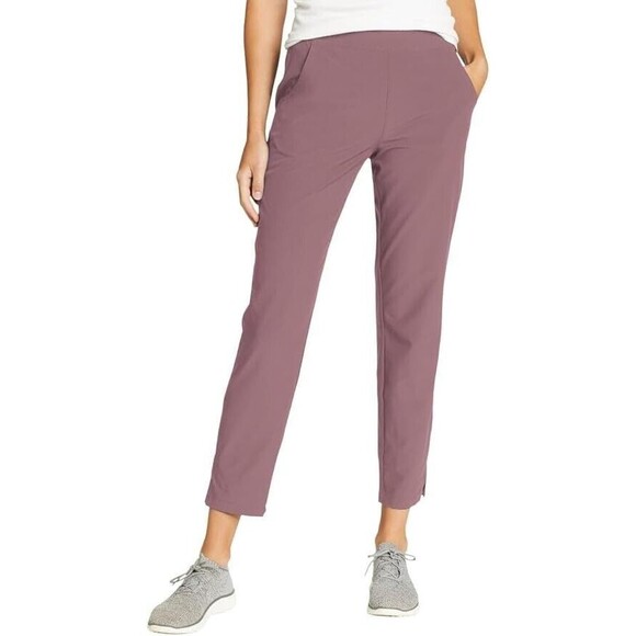Eddie Bauer Women's Lightweight UPF 50+ Traveler Ankle Pants Pink Size XXL NWT - Picture 1 of 13